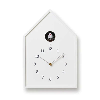 Lemnos Birdhouse cuckoo clock, white