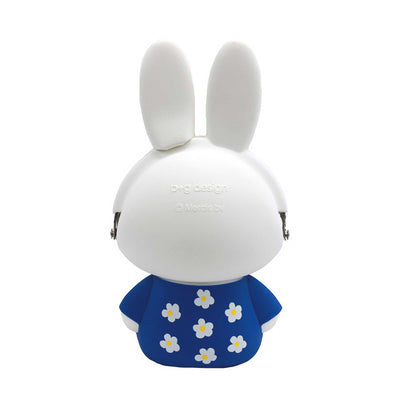 POCHI Miffy silicone pouch, flower blue