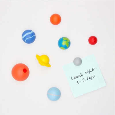 Suck UK Solar System fridge magnet set