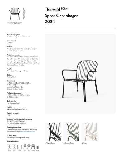 &Tradition Thorvald SC101 lounge armchair