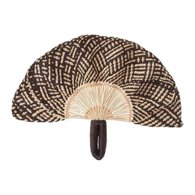 Coro Cora Toquilla Frilly hand fan, navy