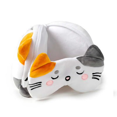 Relaxeazzz travel pillow, lola the Cat