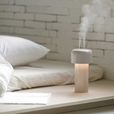 Lumena Mist Stand portable lamp with ultrasonic humidifier, beige