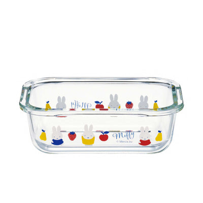 Skater Miffy Heat Resistant Glass Storage Container 370ml