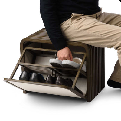 Gudee Tolin storage bench, brown