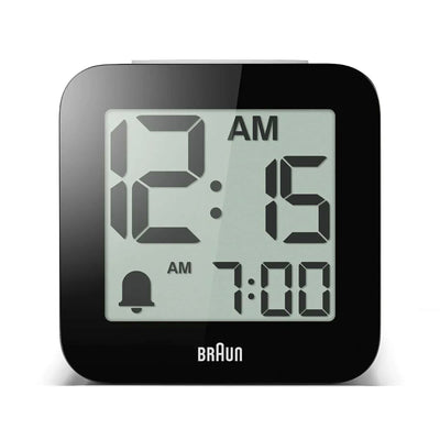 Braun BC25 time speaking digital alarm clock, white