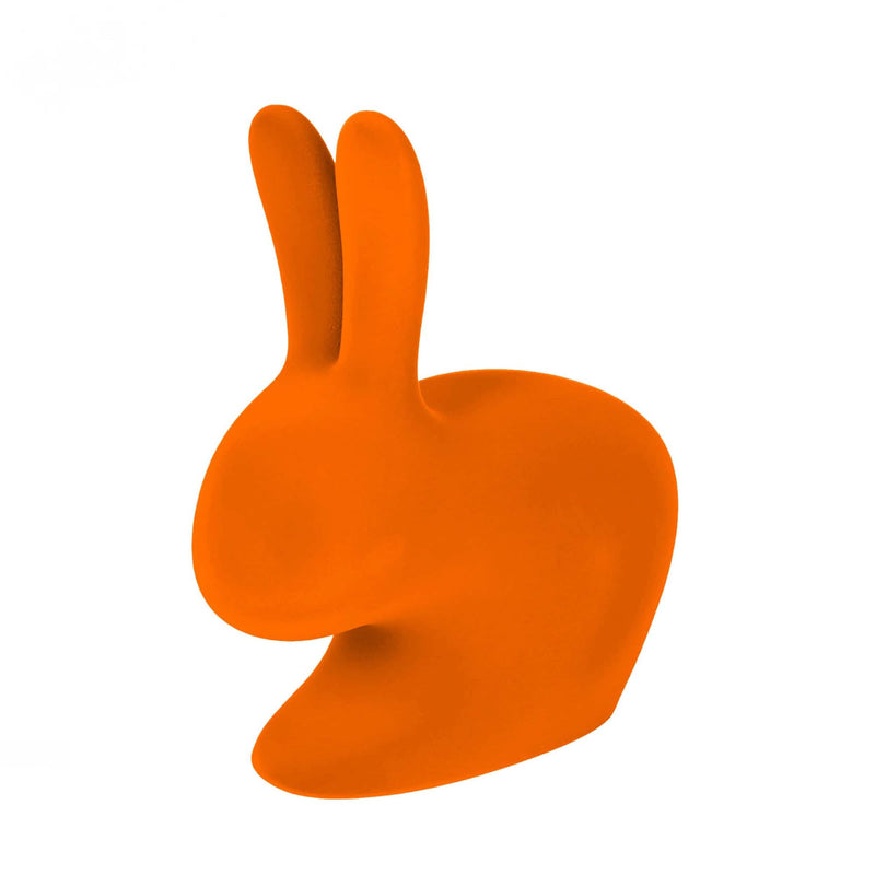 Qeeboo Rabbit Chair Baby, velvet orange