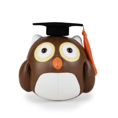 Zuny Bookend Owl with gown cap