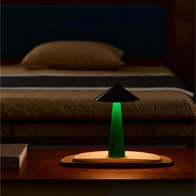 Fine Lumens Tipsy rechargeable lamp, pink/red