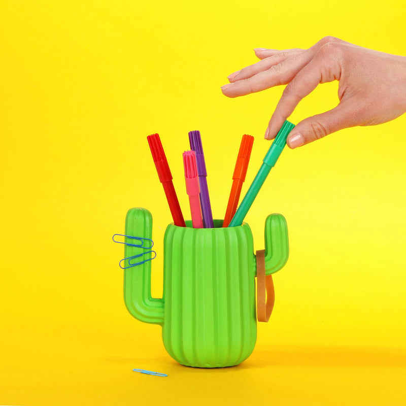 Mustard Cactus Desktop Organizer