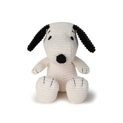 Snoopy Sitting soft toy 19cm, Eco corduroy cream