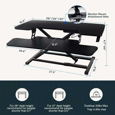 FlexiSpot AlcoveRiser standing desk converter