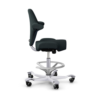 Hag Capisco 8106 Fabric, petrolium/silver