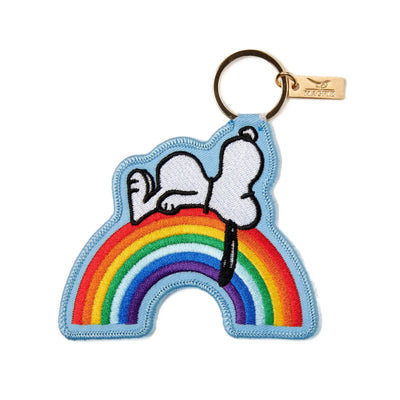 Peanuts x Magpie Snoopy key charm, rainbow