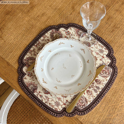 Beija Flor Bohemian Garden Fall Cutout Vinyl Placemat