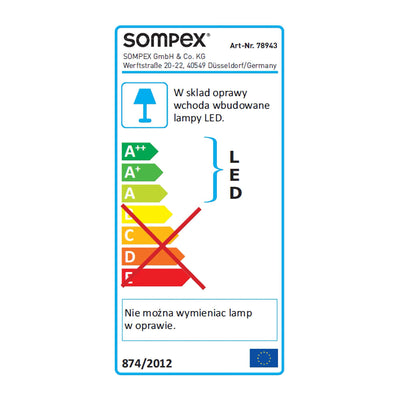 Sompex Delux floor lamp, aluminium