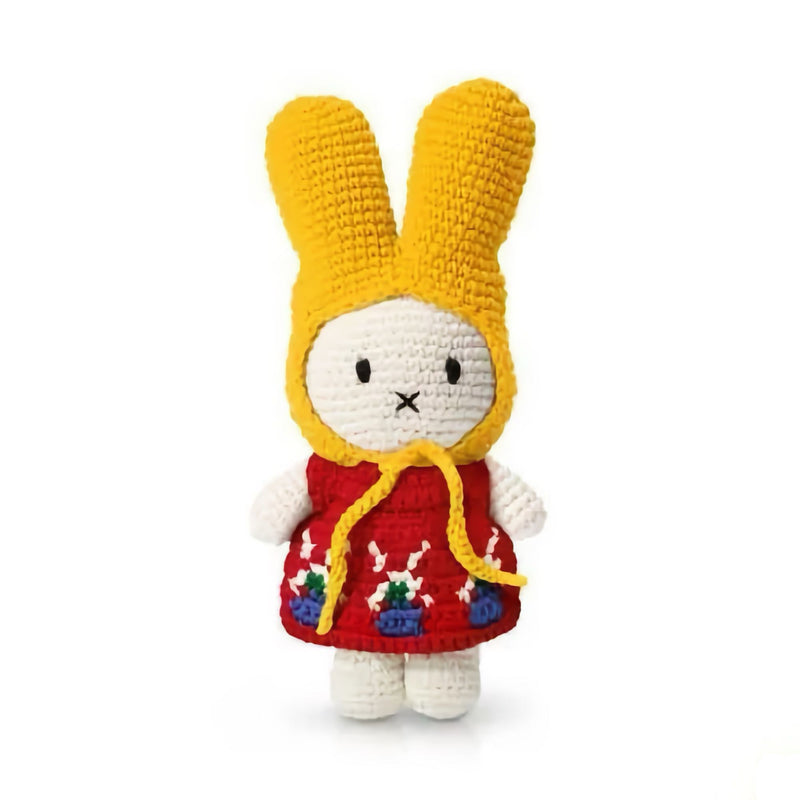 Just Dutch Miffy crochet, wind mill dress/yellow hat