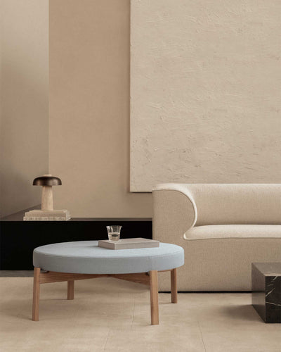 Audo Copenhagen Passage Pouf Walnut Base