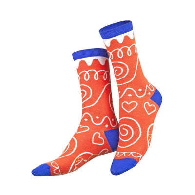 EMS Gingerbread socks
