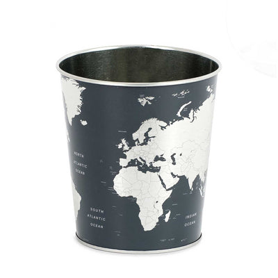 Balvi Globe Tin Wastebasket