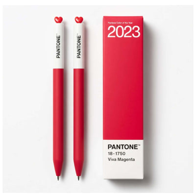 PANTONE® x Kaco gel ink pen set of 2, viva magenta