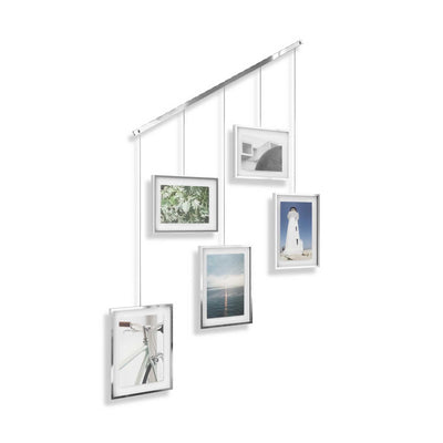 Umbra Exhibit picture frame (set of 5), chrome