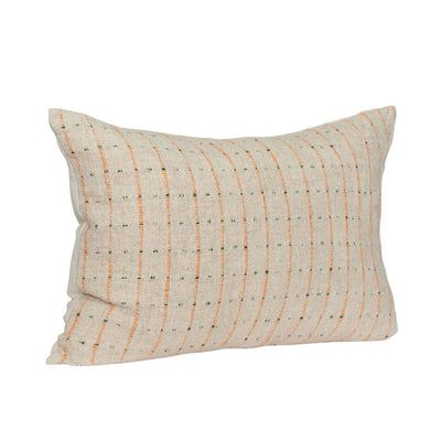 Hubsch Rhythmic Cushion Beige/Orange/Black