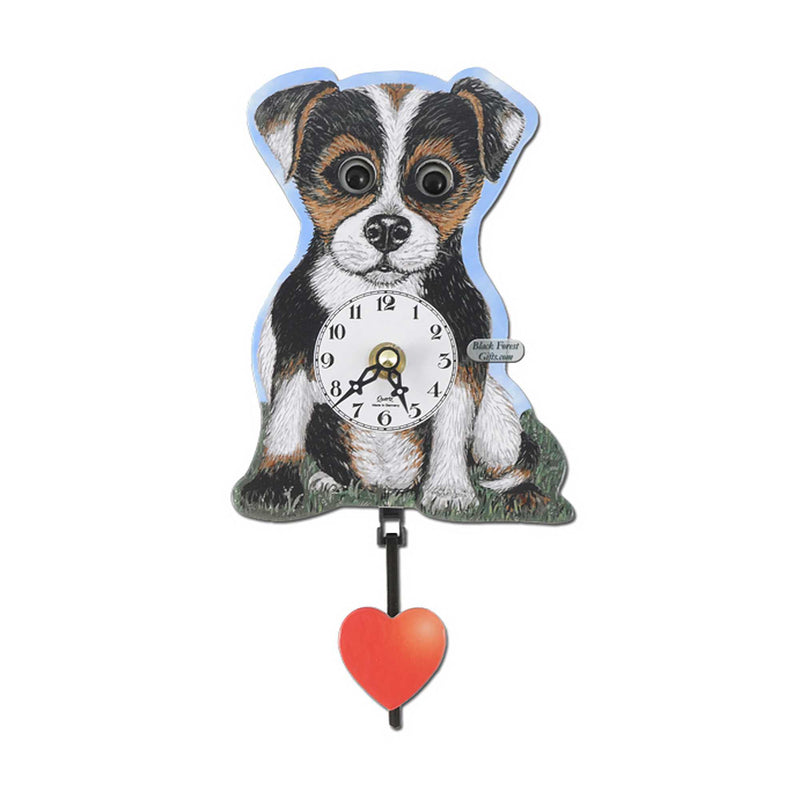 Engstler® Quartz Moving Eyes Dog Miniature Clock