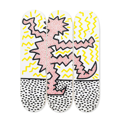 KeithHaring Skateboard Set of 3, Untitled (Electric)