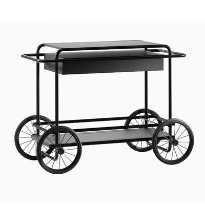 Tecta M4RS trolley, black lacquered