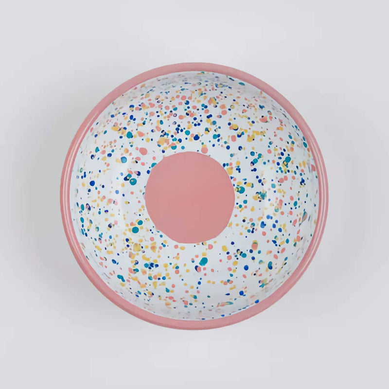 Kapka Enamel Wonder Wheel Bowl, Pink