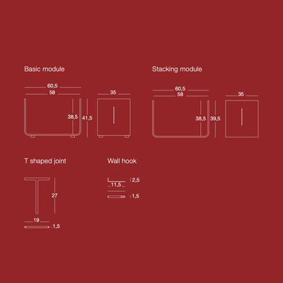 Magis Elysée modular shelving system 3x4