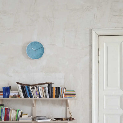 Lemnos CARA wall clock, turquoise