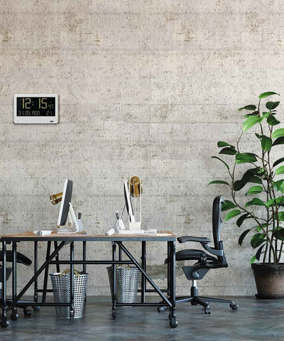 Braun BC14 digital wall clock, white