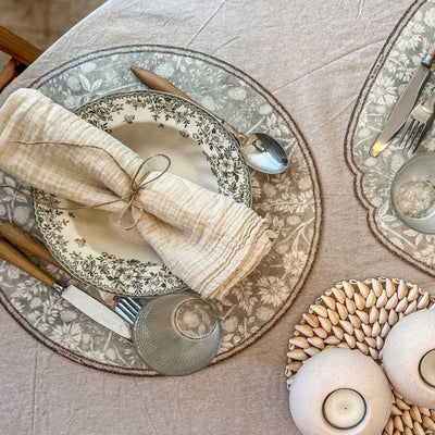 Beija Flor Botanic Vinyl Placemat set of 4, Odelia