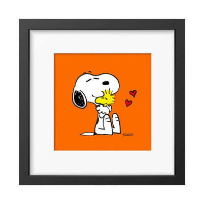 Peanuts x Magpie Snoopy framed print (12x12), hugs