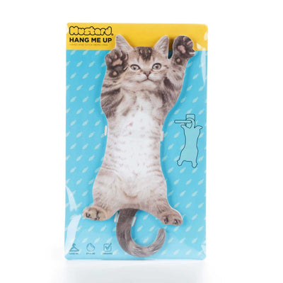 Mustard Cat Hanging Note Holder