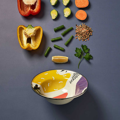 Kapka Enamel Flashback Small Fruit Plate