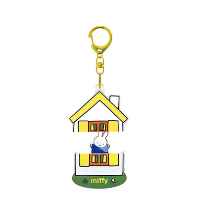 Miffy Pop-Up acrylic keychain, yellow