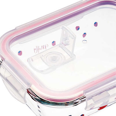 Miffy Heat-resistant glass 4-Point Lock storage container 650ml