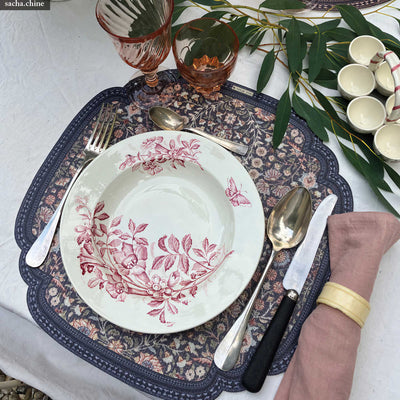 Beija Flor Bohemian Garden Spring Cutout Vinyl Placemat