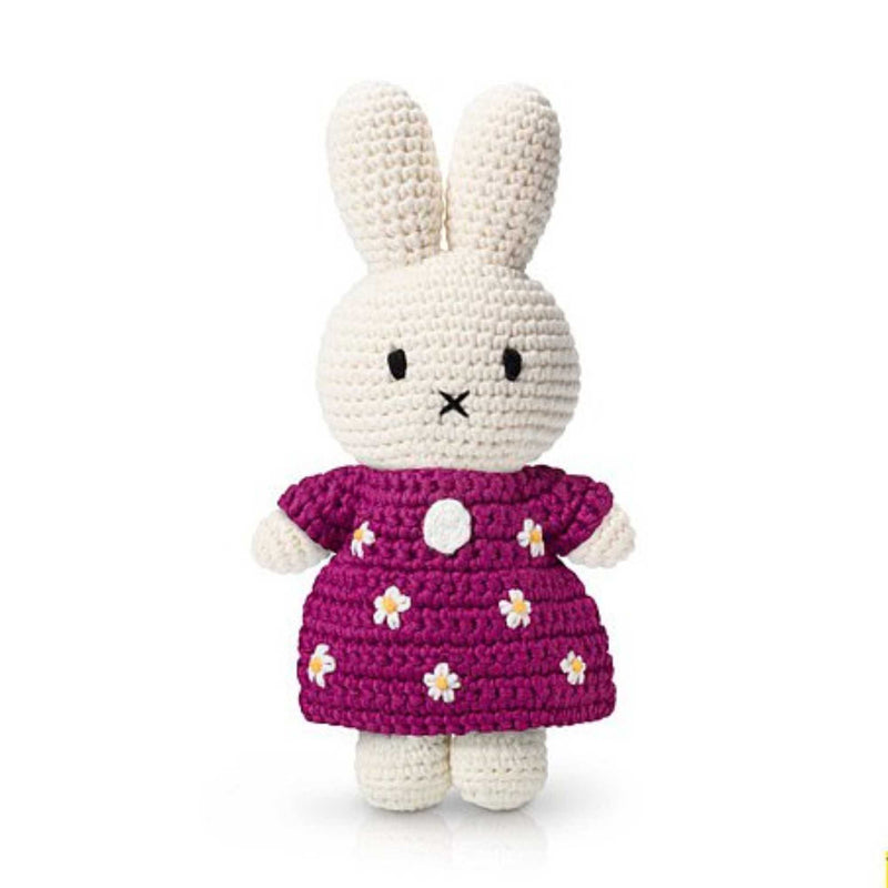 Just Dutch Miffy crochet, Cerise Flower Dress