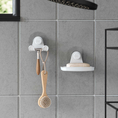 Umbra Flex Adhesive Soap Dish, White