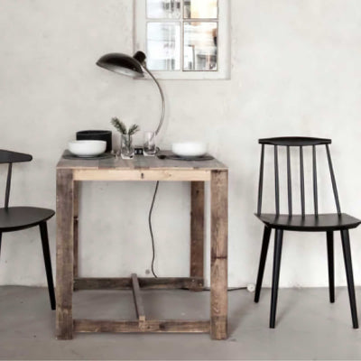 HAY J77 beech wood chair, Stone grey