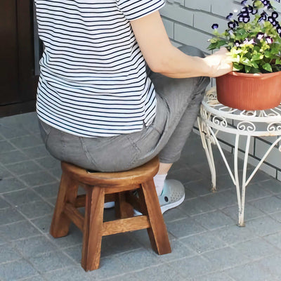 Acacia Wood mini stool, mike neko