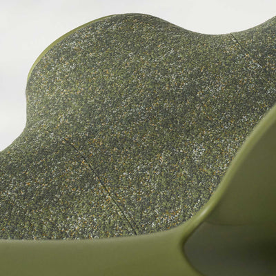 Hag Capisco Puls 8020 fabric, arda moss/white