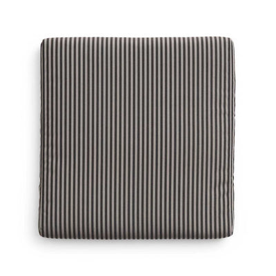 HAY Type Outdoor Dining Chair Cushion, grey black stipe