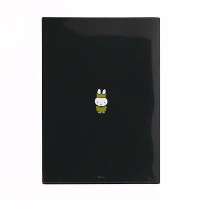 Miffy 70th Anniversary A4 pocket clear file, black