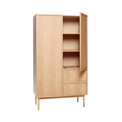 Hübsch Herringbone wardrobe large, natural