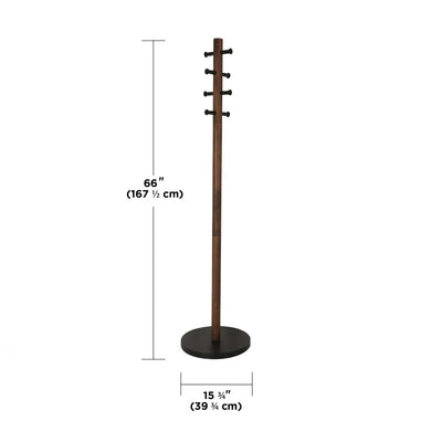 Umbra Pillar coat rack, Walnut/Black
